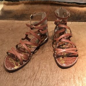 Sam Edelman Glinda, Saddle leather sandal. Size 10